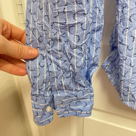 Frank & Eileen Blue Pattern Barry Button Down - Picture 6 of 11